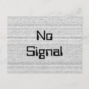 Carte Postale Bruit blanc. Grain de neige noir et blanc.