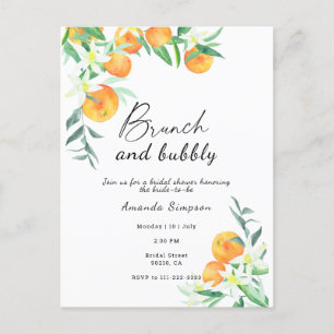 Carte Postale Brunch et mariage pétillant pour une fête prénupti