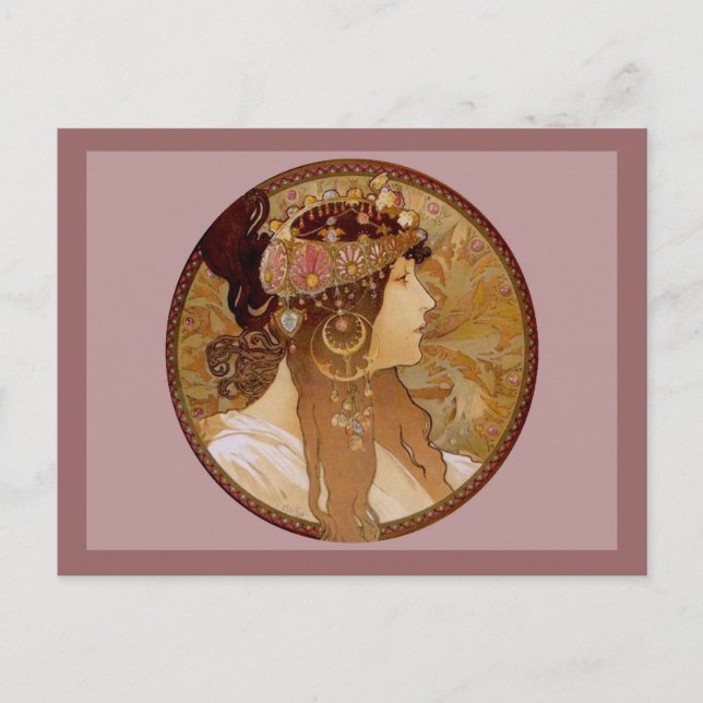 Carte Postale Brunette byzantine, 1897 (Devant)