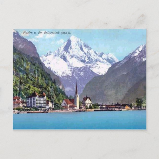 Carte Postale Brunnen, Lac Lucerne 1920 (Devant)