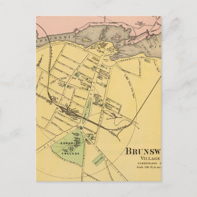 Carte Postale Brunswick, Topsham 2 (Devant)