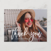 brush rustique lettering graduation merci