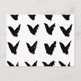 Carte Postale Brushtroke Chevron Motif
