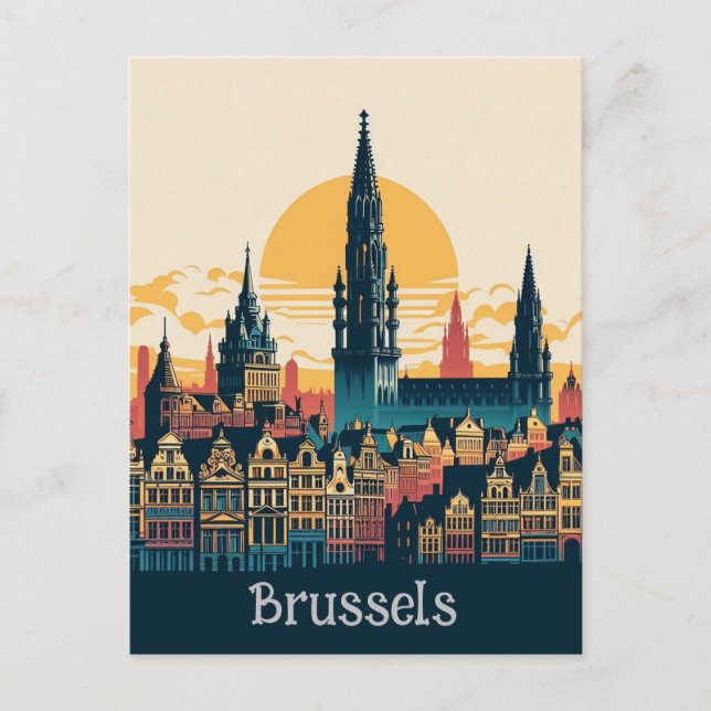 Carte Postale Bruxelles, Belgique (Devant)