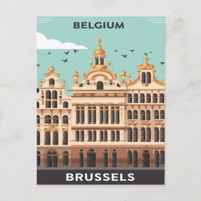 Carte Postale Bruxelles, Belgique (Devant)