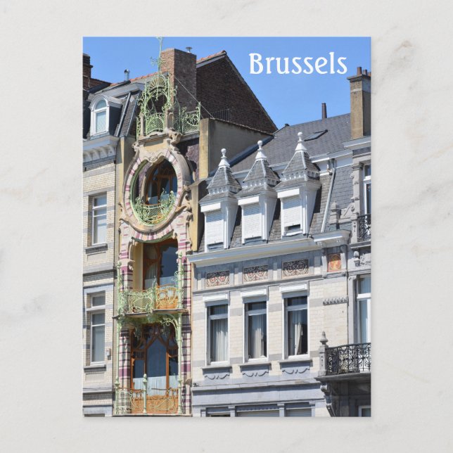 Carte Postale Bruxelles Belgique Art nouveau (Devant)