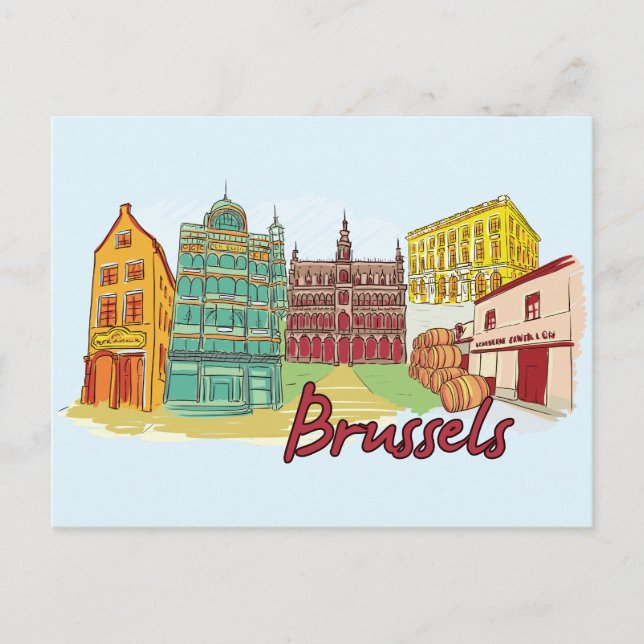 Carte Postale Bruxelles, Belgique Célèbre Ville (Devant)