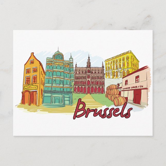 Carte Postale Bruxelles, Belgique Célèbre Ville (Devant)