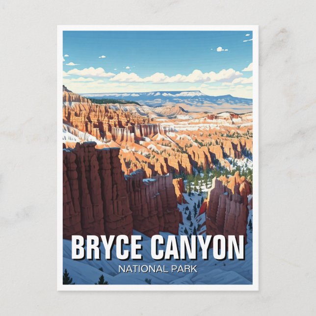 Carte Postale Bryce Canyon National Park Utah Winter (Devant)