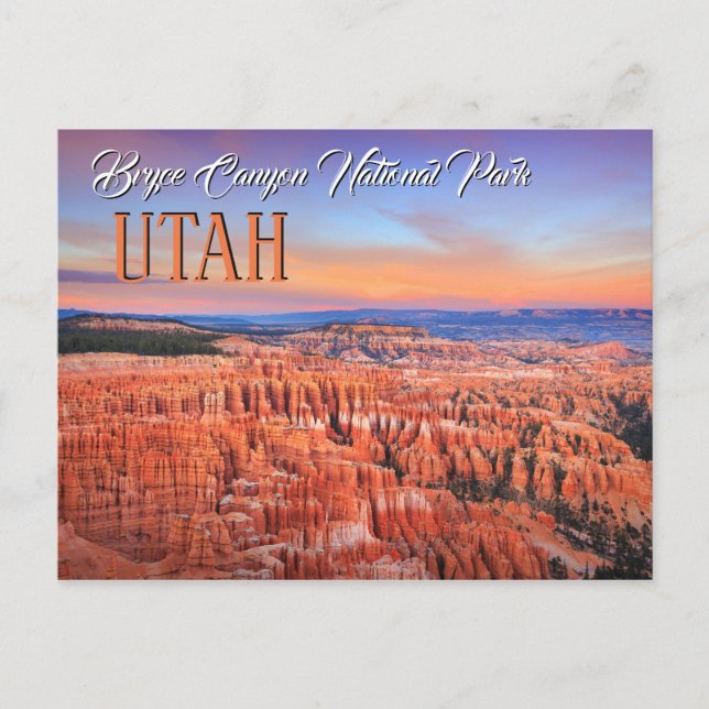 Carte Postale Bryce Canyon Utah Sunset (Devant)