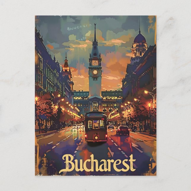 Carte Postale Bucarest Vintage (Devant)