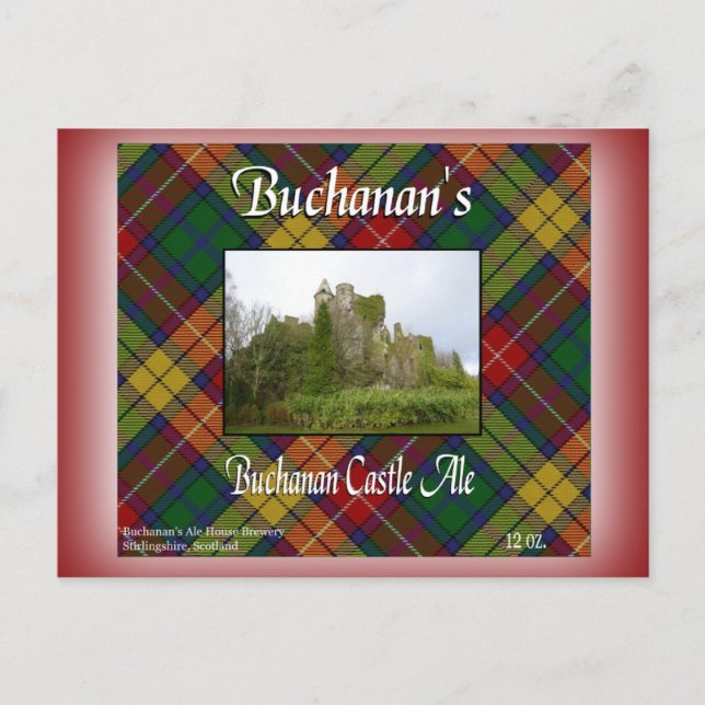 Carte Postale Buchanan's Buchanan Castle Ale (Devant)