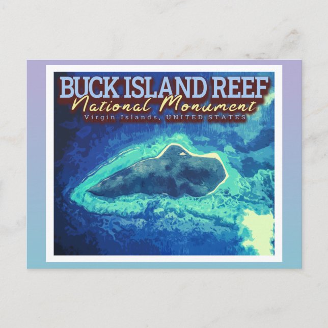 CARTE POSTALE BUCK ISLAND REEF - VIRGIN ISLANDS ÉTATS-UNIS (Devant)