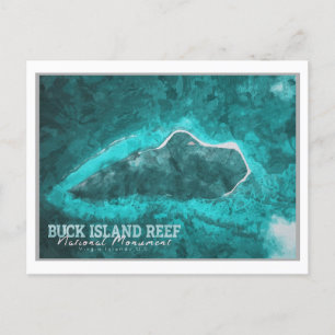 CARTE POSTALE BUCK ISLAND - VIRGIN ISLANDS ÉTATS-UNIS