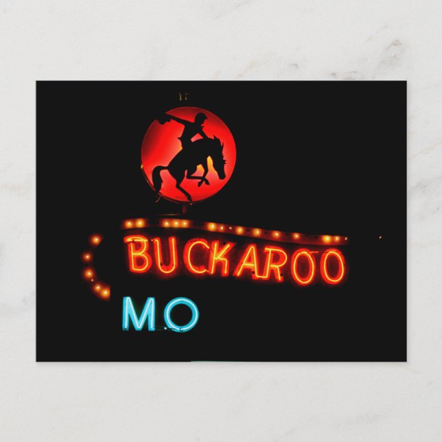 Carte Postale Buckaroo Motel, Tucumcari, Nouveau-Mexique (Devant)