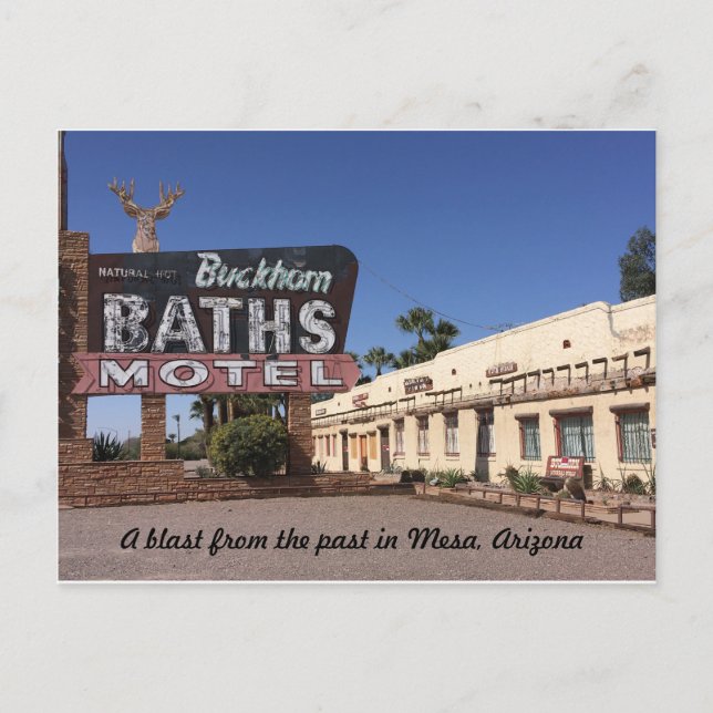 Carte Postale Buckhorn Motel, Mesa, Arizona (Devant)