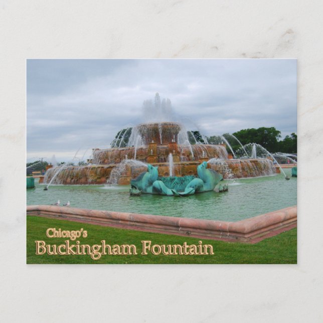 Carte Postale Buckingham Fountain Chicago (Devant)