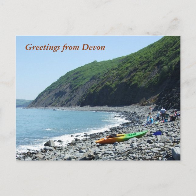 Carte Postale Bucks Mills Beach, Devon (Devant)