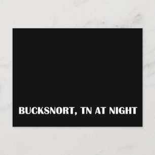 Carte Postale Bucksnort, Tennessee la nuit