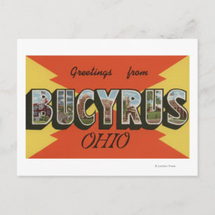 Carte Postale Bucyrus, OhioGrandes lettres ScènesBucyrus, OH