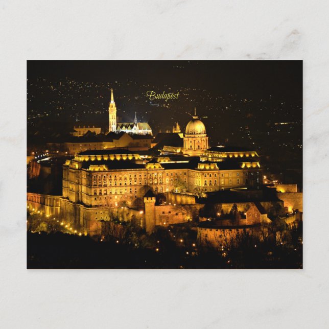 Carte Postale Budapest at Night (Devant)