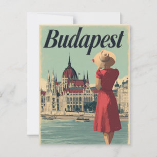 Carte Postale Budapest les années 50 vintage
