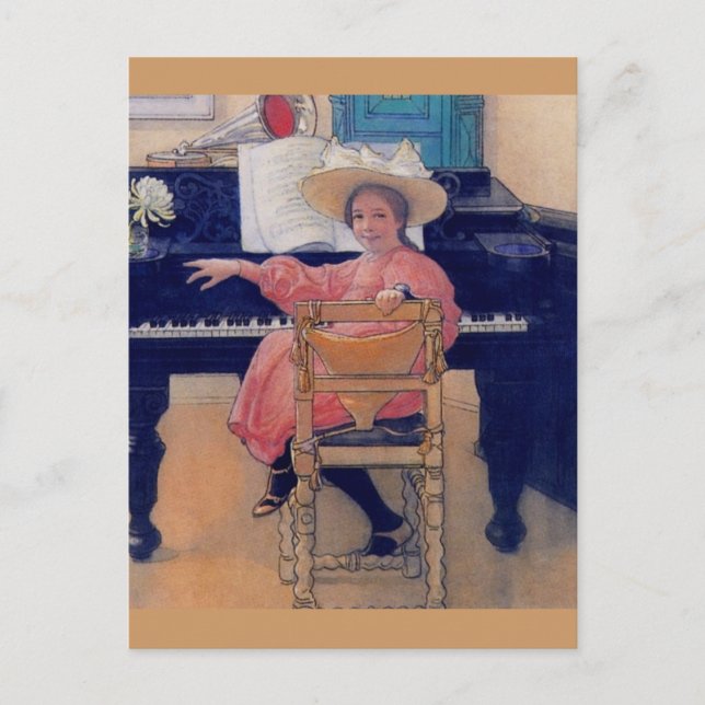 Carte Postale Budding Piano Diva (Devant)