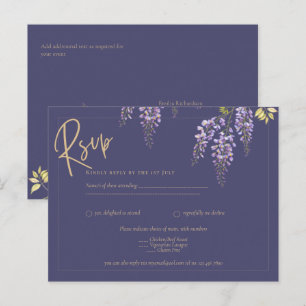 Carte Postale BUDGET All-In-1 Wisteria Dusty Purple Gold Mariage
