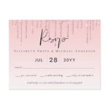 Budget Joli mariage fille RSVP Parties scintillant