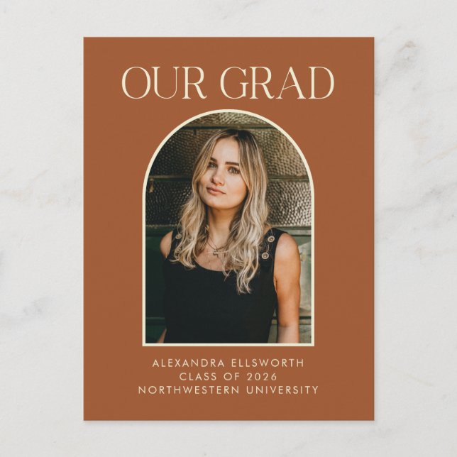 Carte Postale Budget Moderne Photo Terracotta Arch Graduation (Devant)