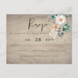 Carte Postale BUDGET Printemps Fleurs sauvages Grange Jardin Mar