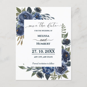 Carte Postale Budget Rustique Bleu Vert Eucalyptus Enregistrer L