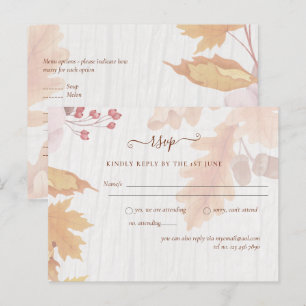 Carte Postale BUDGET Tout en 1 Feuilles automnales Terracotta Ma