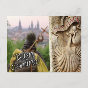 Carte Postale Buen Camino ! Camino de Santiago de Compostelo...t