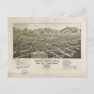 Carte Postale Buena Vista, Colorado (1882)