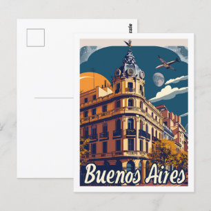 Carte Postale Buenos Aires Argentine Lieu de voyage célèbre