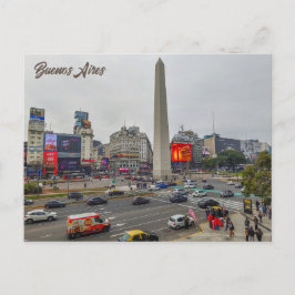 Carte Postale Buenos Aires, Argentine, Obélisque