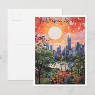 Carte Postale Buenos Aires Argentine Voyage Esthétique
