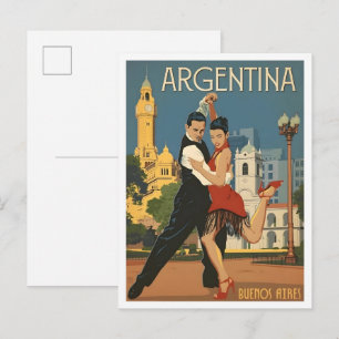 Carte Postale Buenos Aires Argentine Voyages Anciens