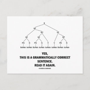 Carte Postale Buffalo (8 Fois) Correction Grammatique De La Pein