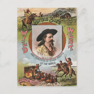 Carte Postale Buffalo Bills Wild West Show 1893 Publicité ancien