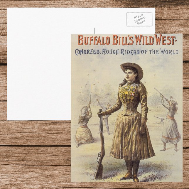 Carte Postale Buffalo Bill's Wild West Show avec Annie Oakley (Créateur téléchargé)