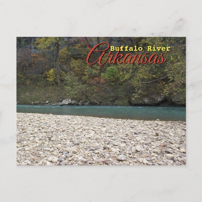 Carte Postale Buffalo River, Arkansas Photographie de voyage (Devant)