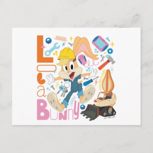 Carte Postale BUGS BUNNY BUILDERS™ Lola Bunny Outils de Travail