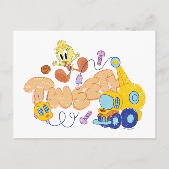 Carte Postale BUGS BUNNY BUILDERS™| TWEETY™ Sketch Art (Devant)