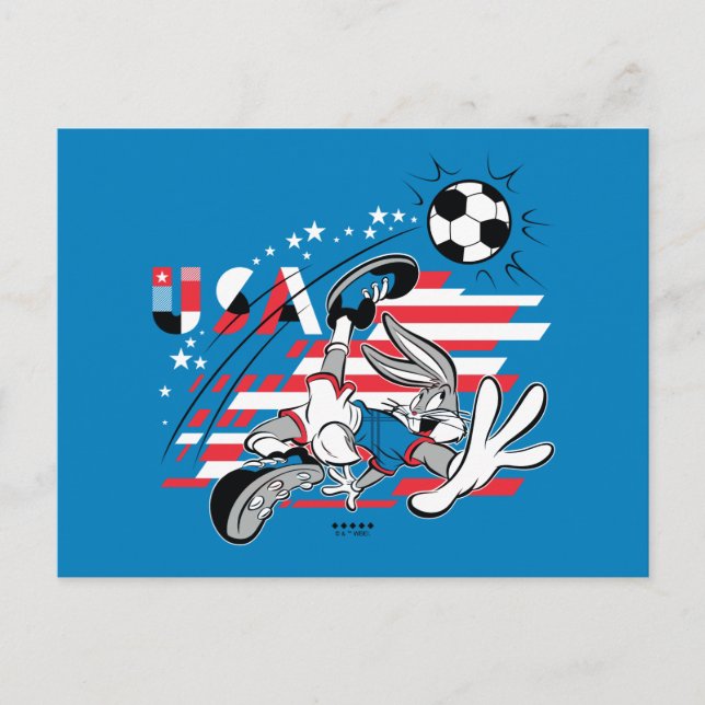 Carte Postale BUGS BUNNY™ Team USA Soccer Graphic (Devant)
