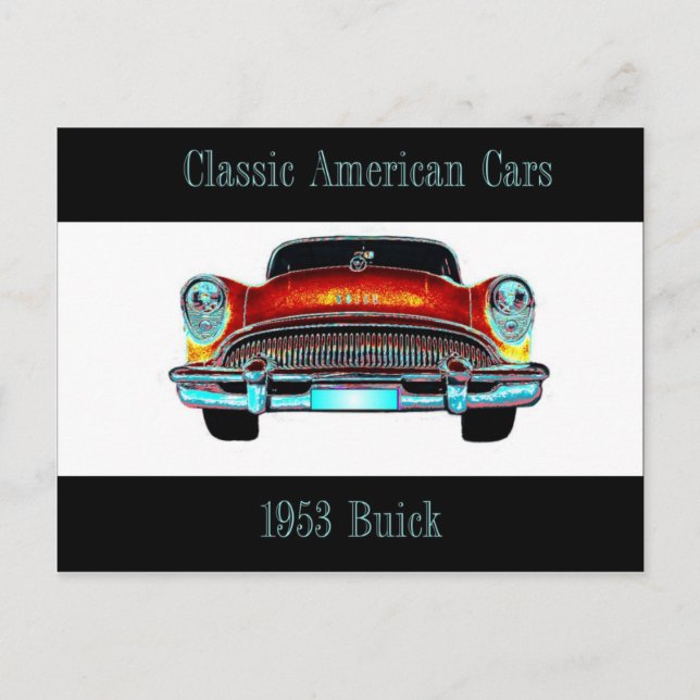 Carte postale Buick 1953 (Devant)