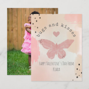 Carte Postale Buissons & Baisers Papillon de classe Valentine Ph