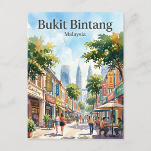 Carte Postale Bukit Bintang Malaisie