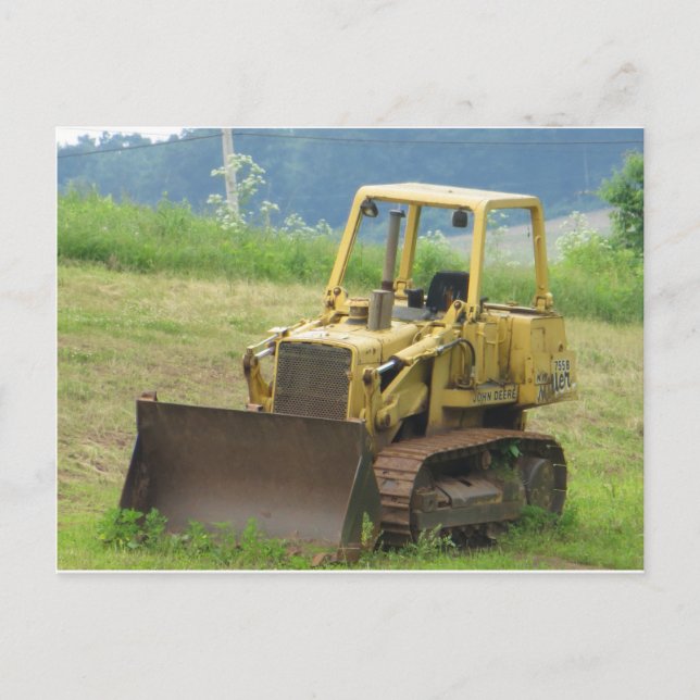 Carte Postale Bull Dozer (Devant)